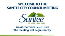Navigate to Santee City Council 5-11-2022